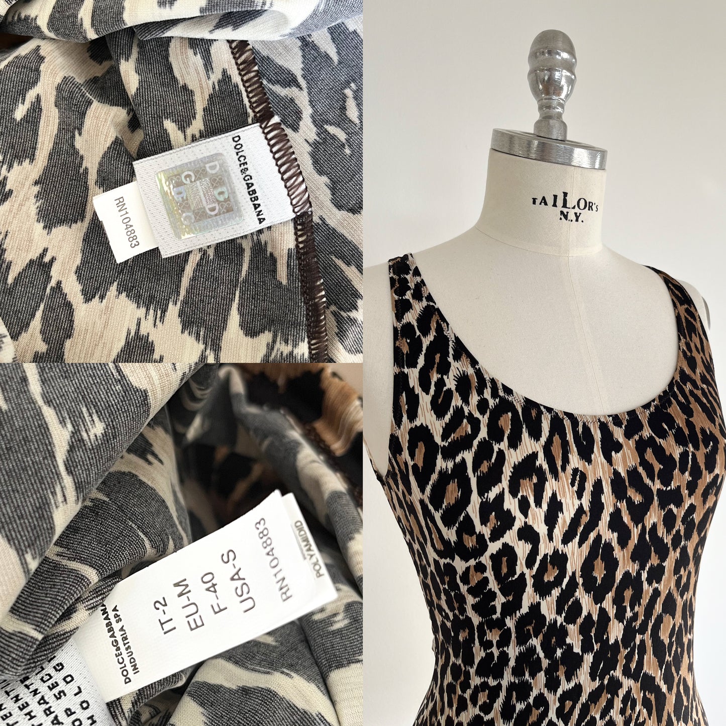 Dolce & Gabbana Leopard Print Tank Top (S/M)