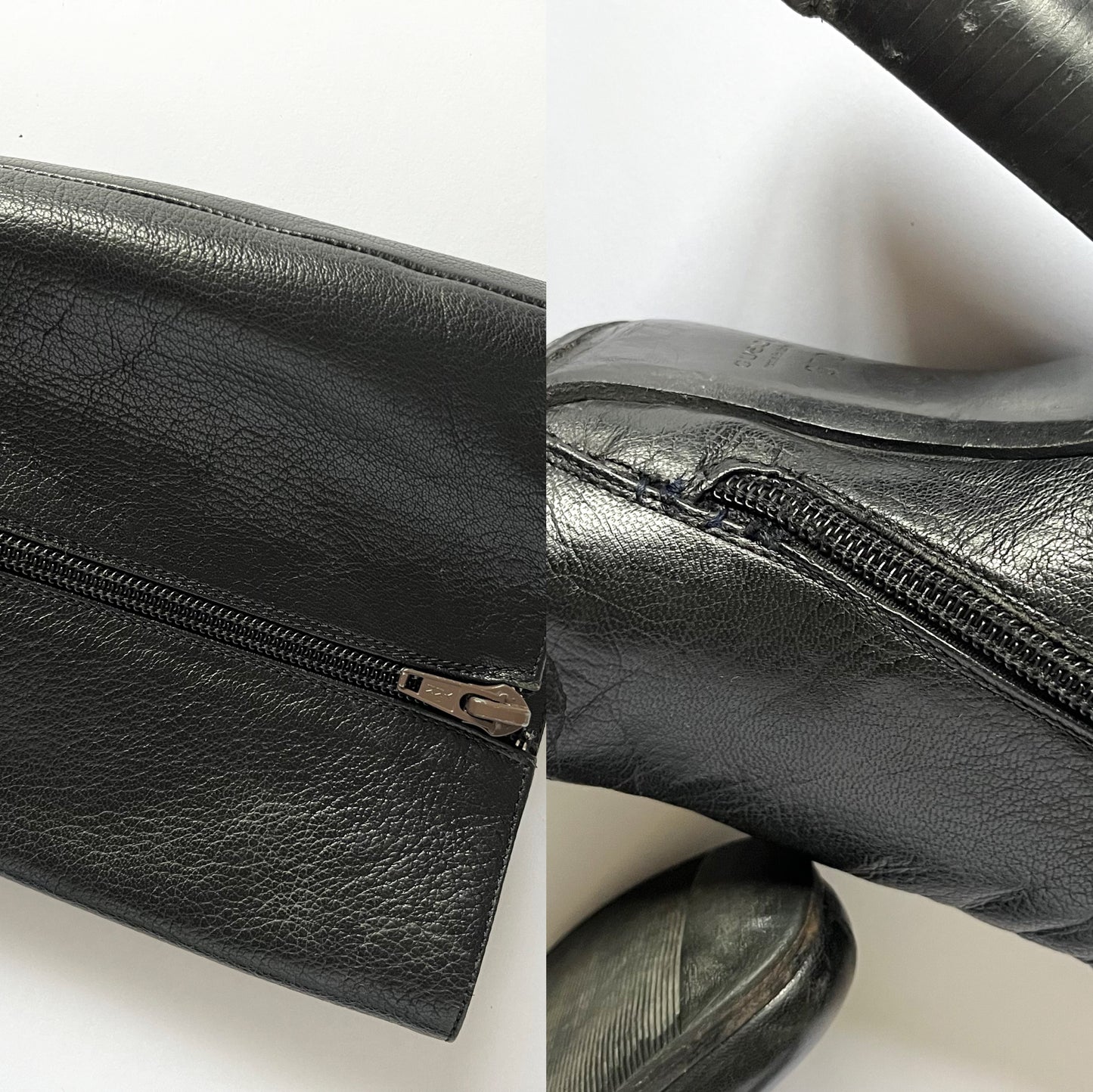 Gucci by Tom Ford GG Metal Cut-Out Boots Black (37 EU)