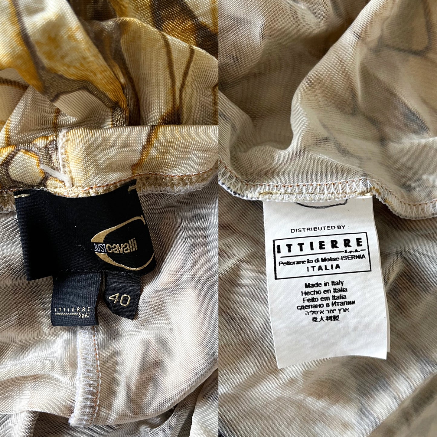 Roberto Cavalli Snake Print Dress (S)