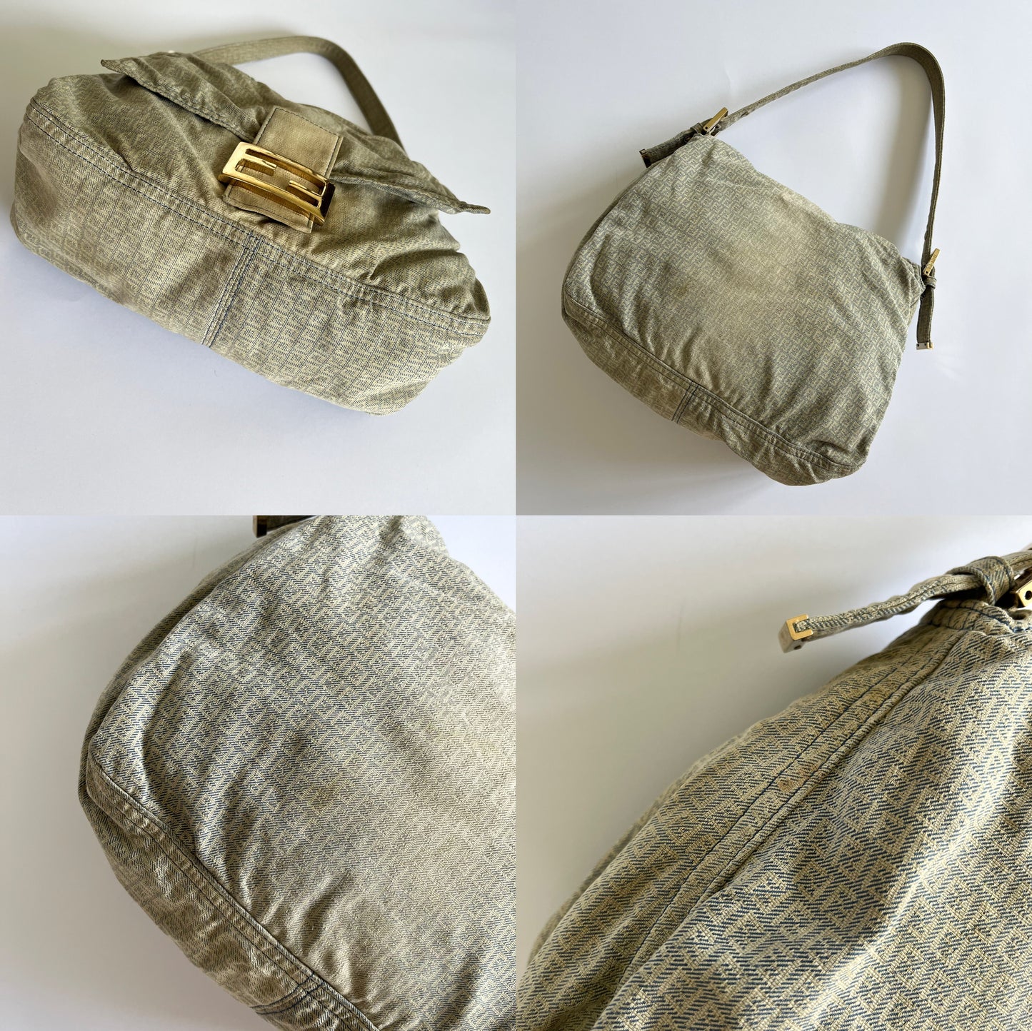 Fendi Baguette Mamma Denim Bag