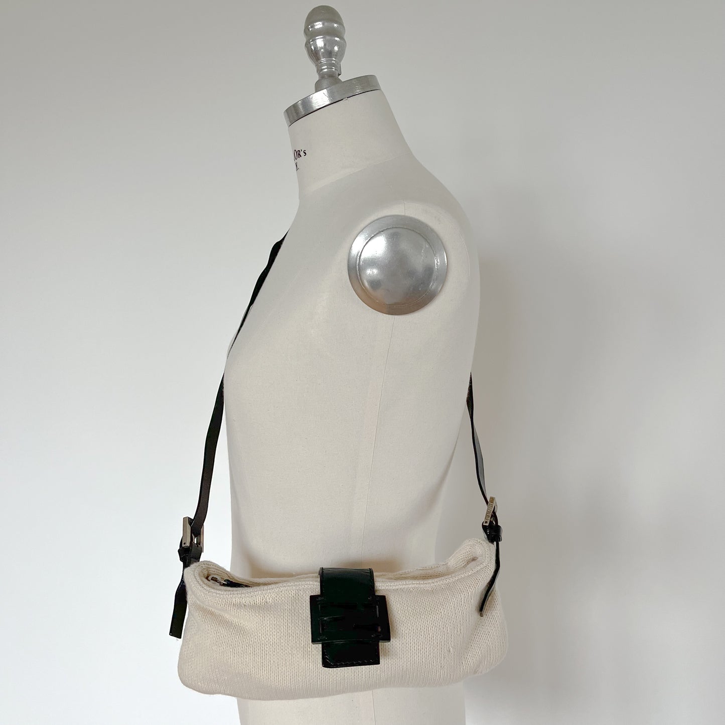 Fendi Baguette Wool Cream