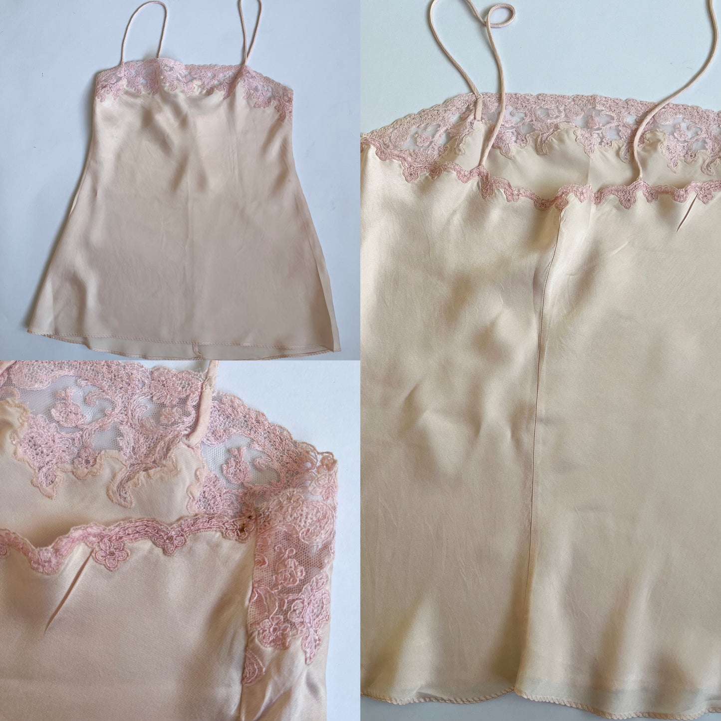 La Perla Silk & Lace Cami Top Rose (XS)