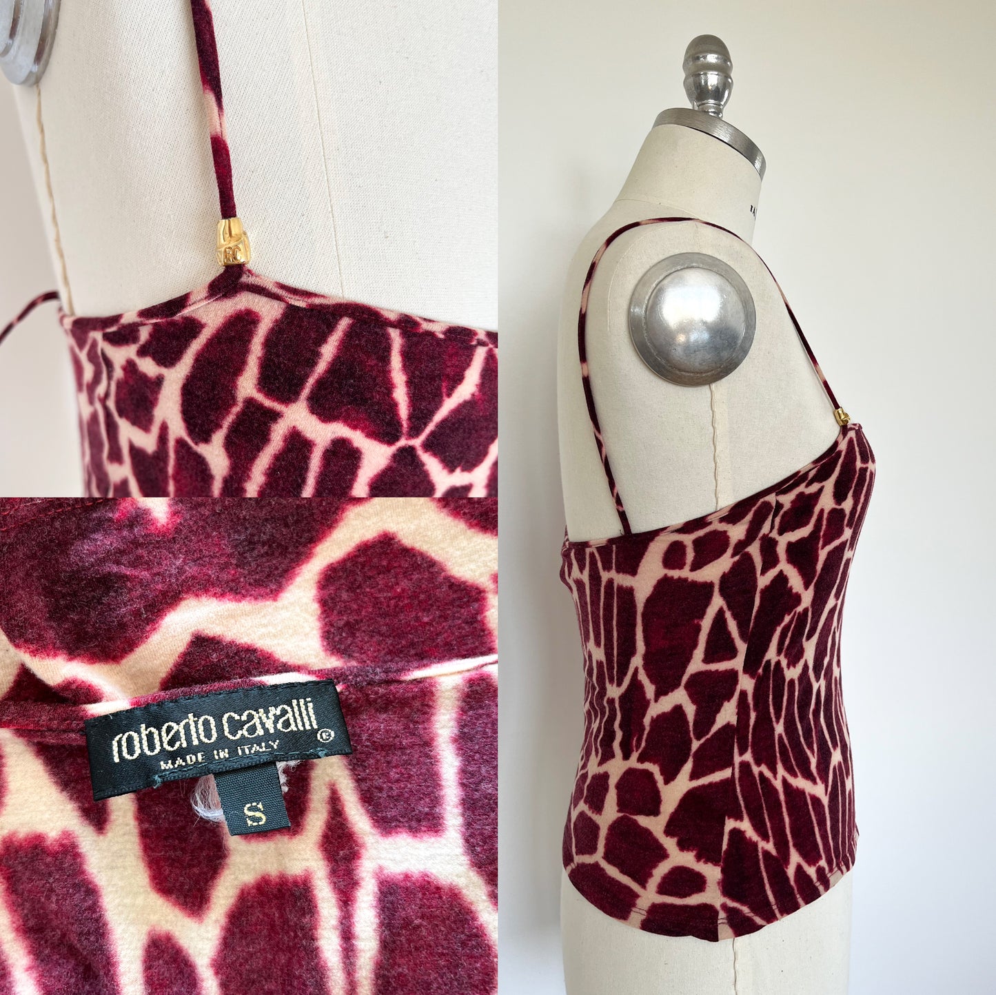 Roberto Cavalli Giraffe Print Top (S)