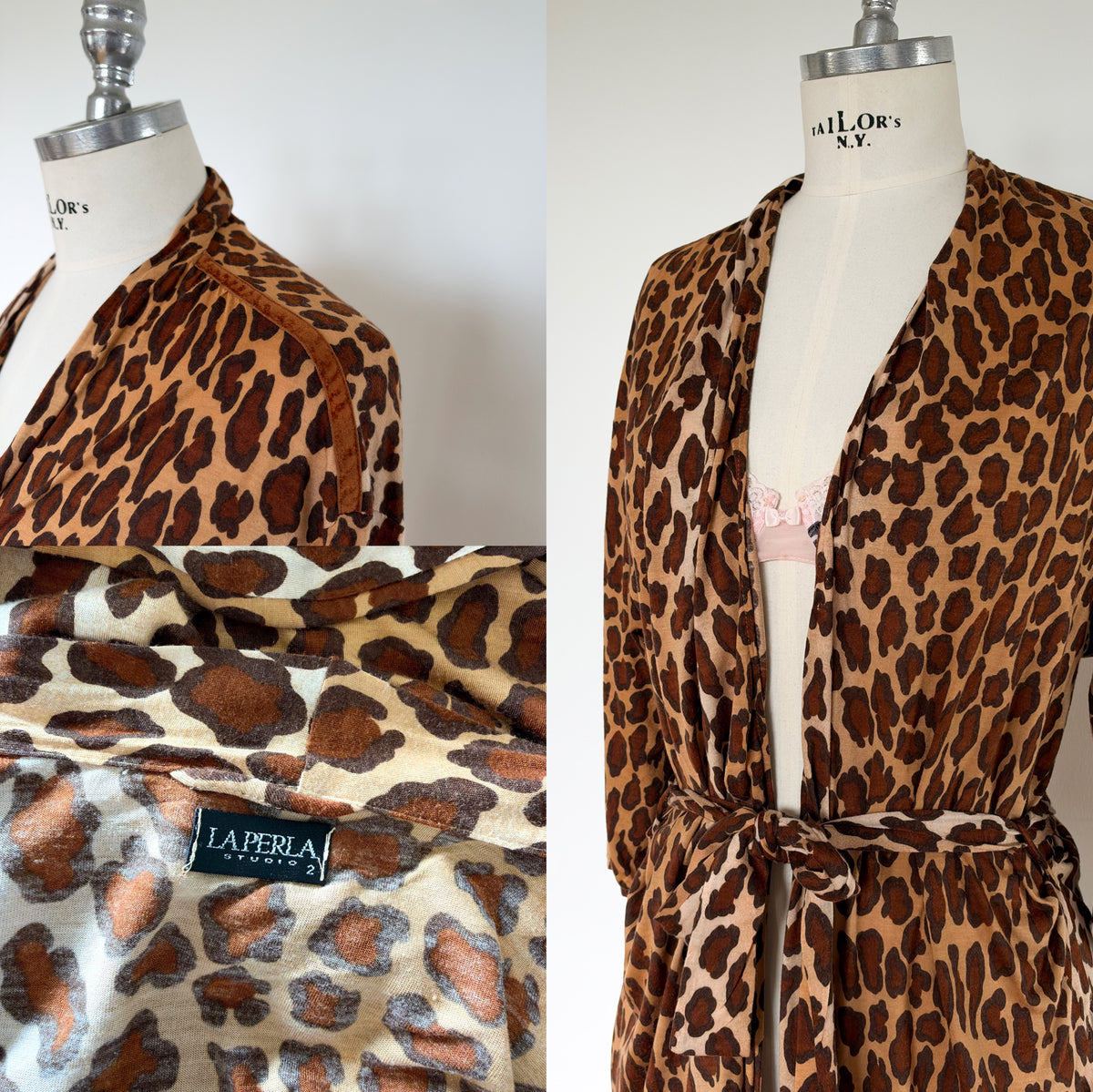La Perla Leopard Robe (S)