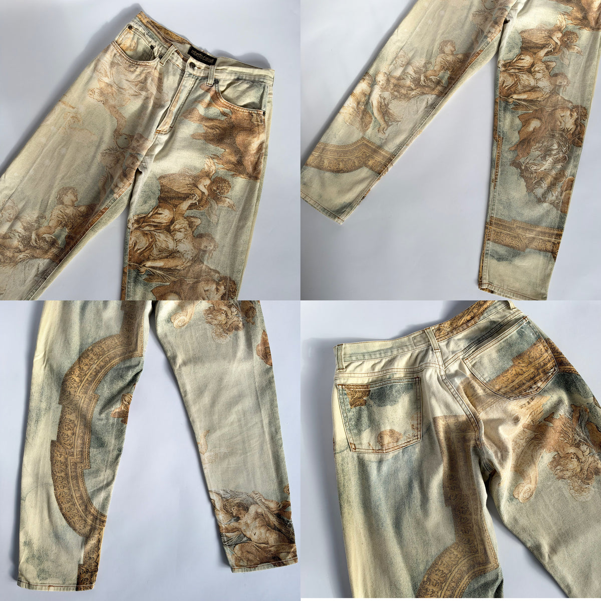Roberto Cavalli Fall 1994 Renaissance Angel Pants (L)