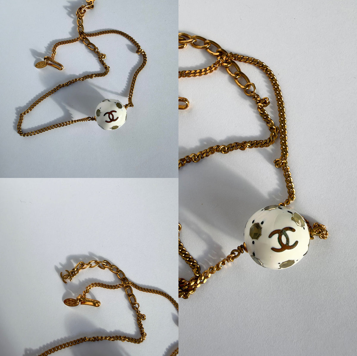 Chanel 1998 Soccer Ball Necklace