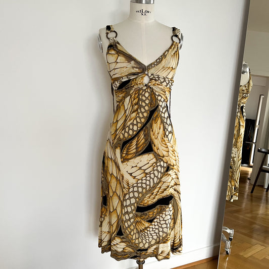 Roberto Cavalli Snake Print Dress (S)