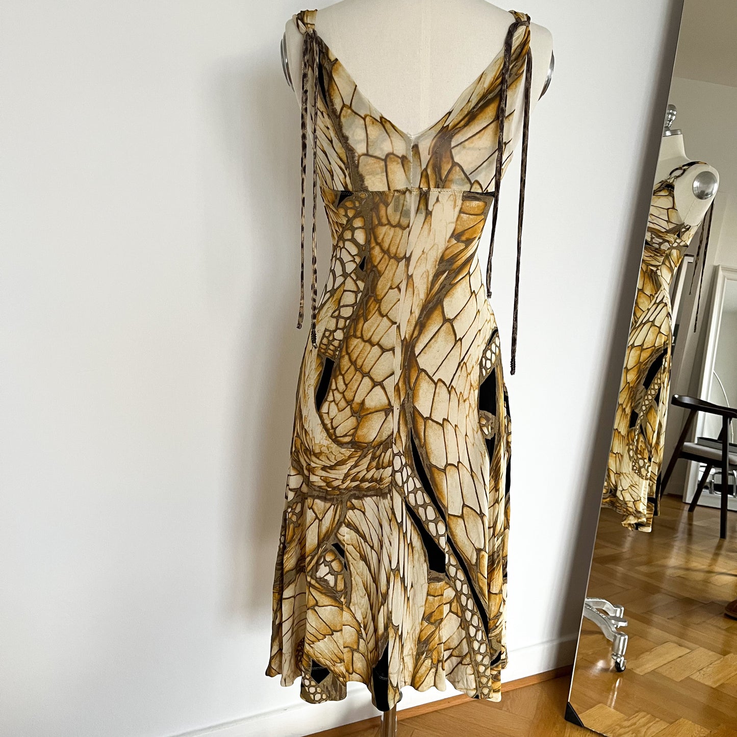 Roberto Cavalli Snake Print Dress (S)