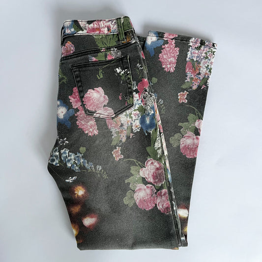Roberto Cavalli Flower Print Jeans Carrie Bradshaw (L)
