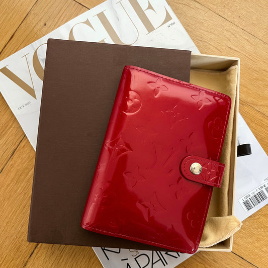 Louis Vuitton Vernis Agenda PM Red