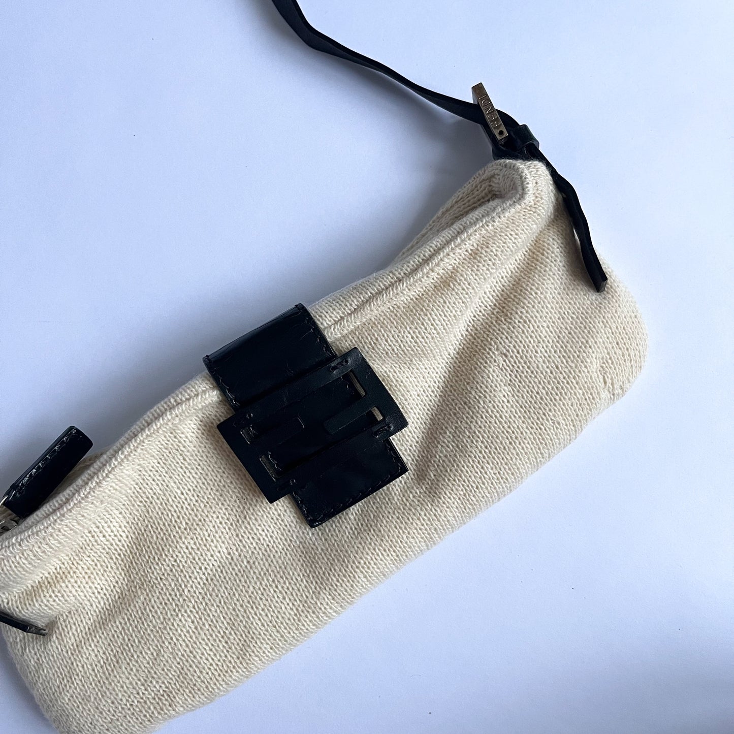 Fendi Baguette Wool Cream