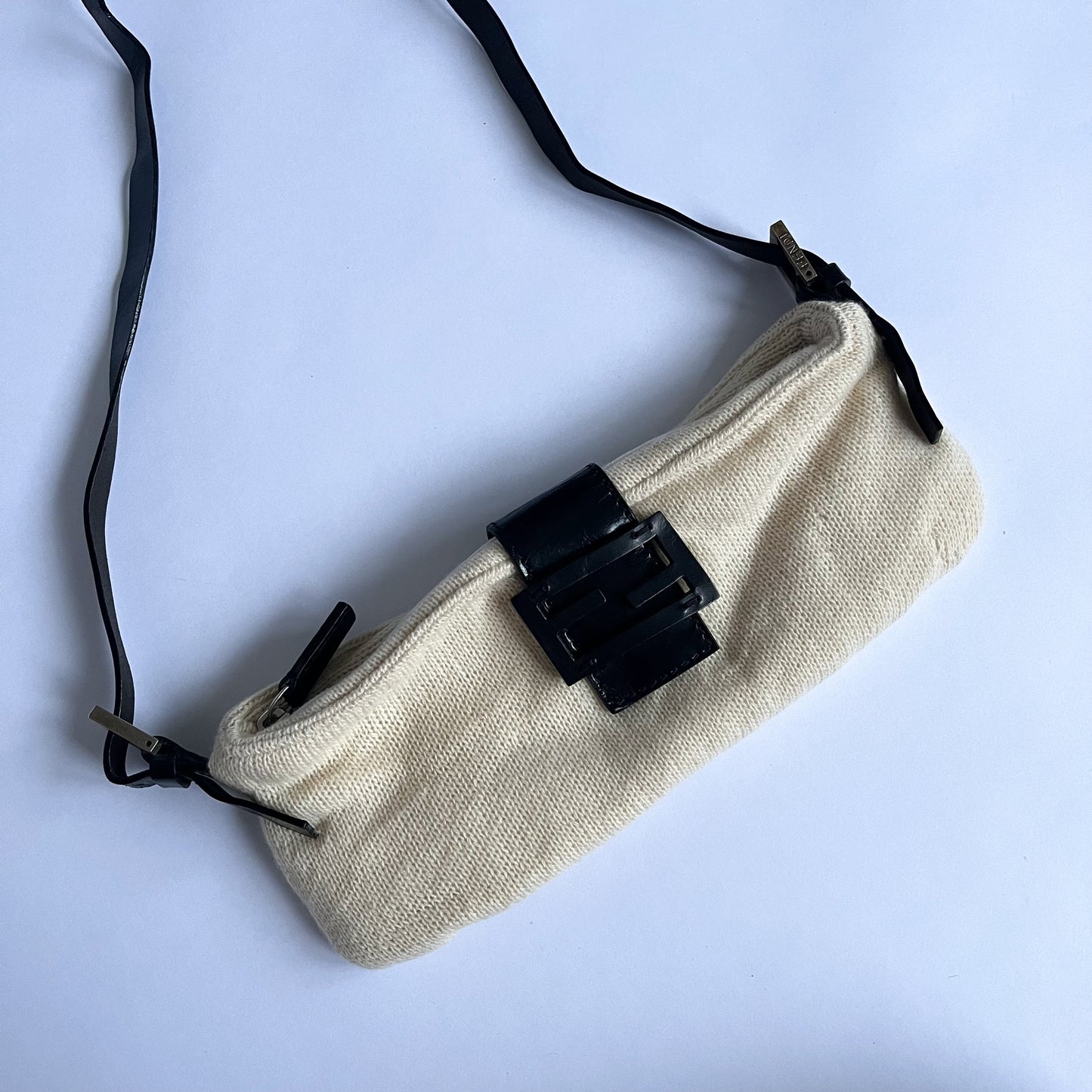 Fendi Baguette Wool Cream