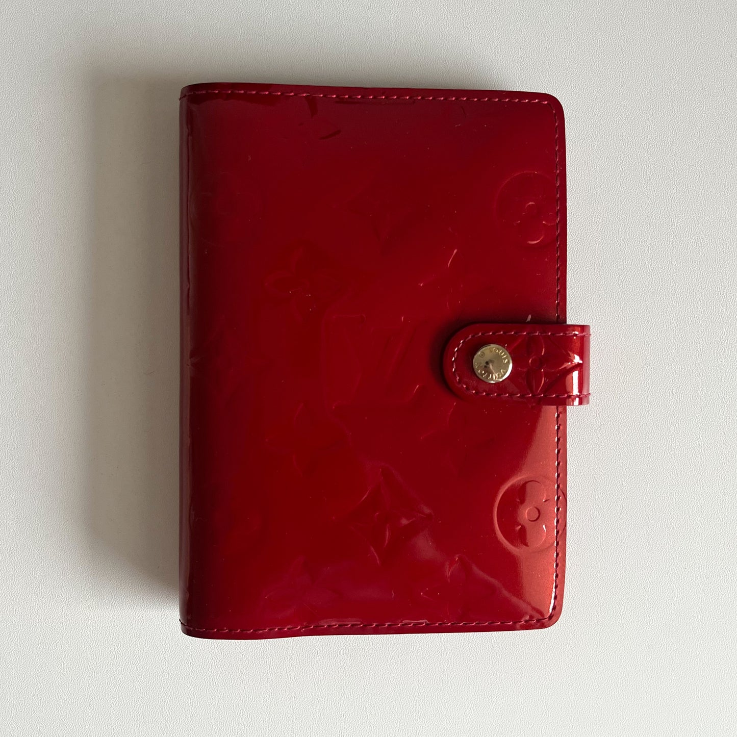 Louis Vuitton Vernis Agenda PM Red