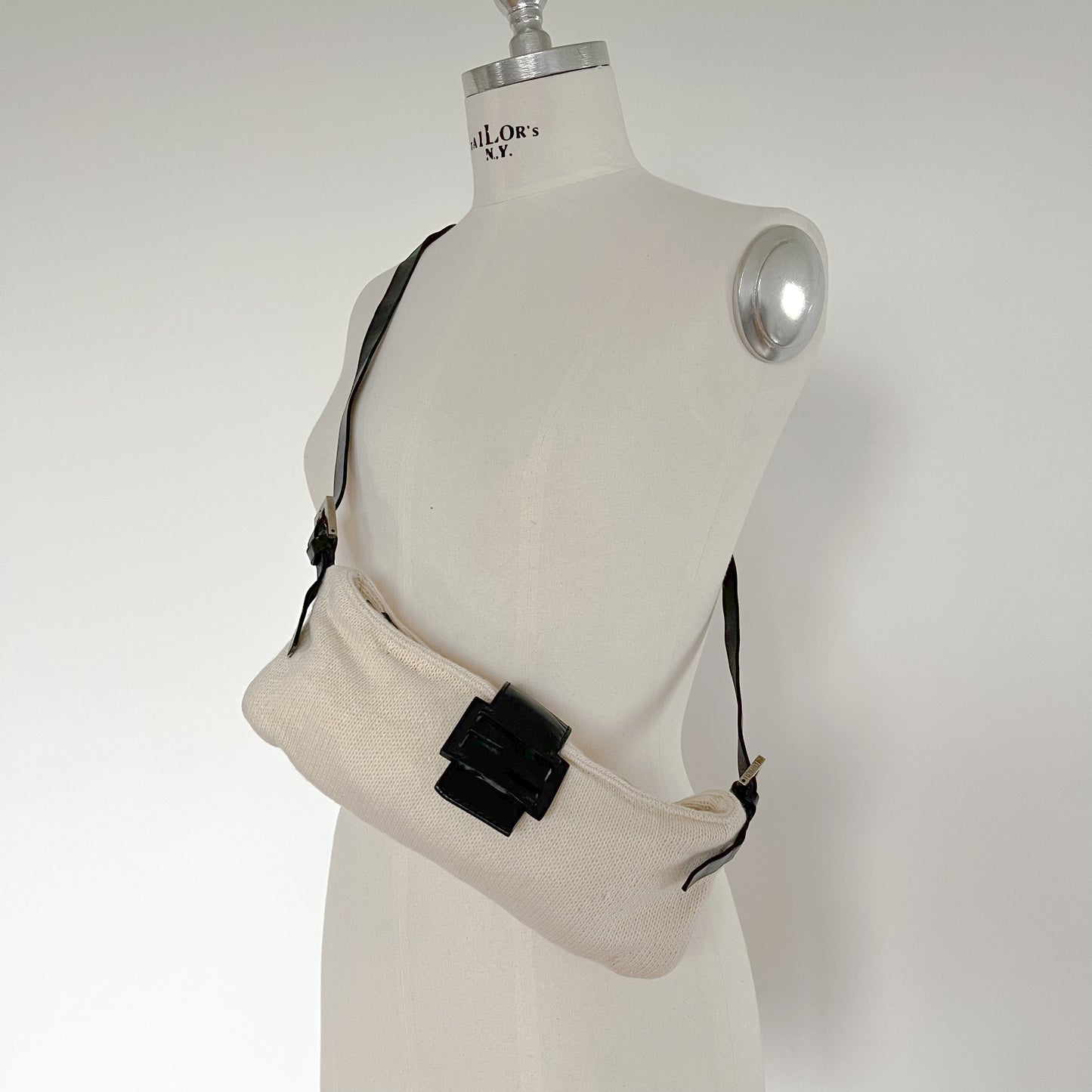 Fendi Baguette Wool Cream