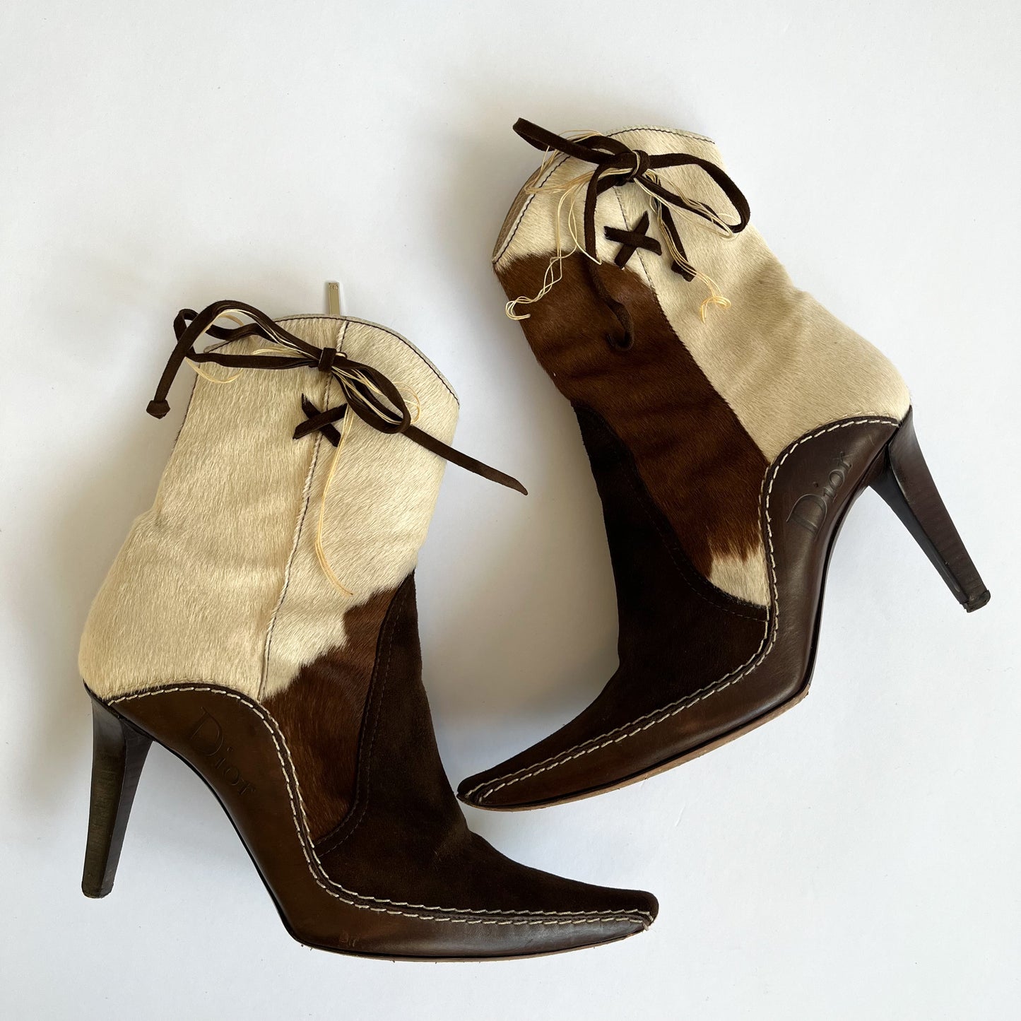 Dior by Galliano Cowhide Boots (40.5 EU)