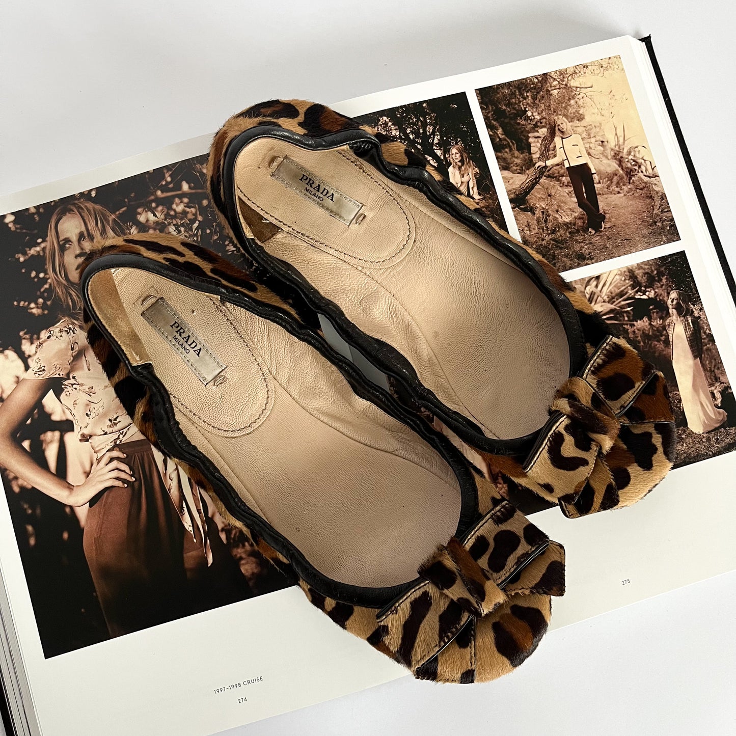 Prada Pony Leopard Ballet Flats (39 EU)
