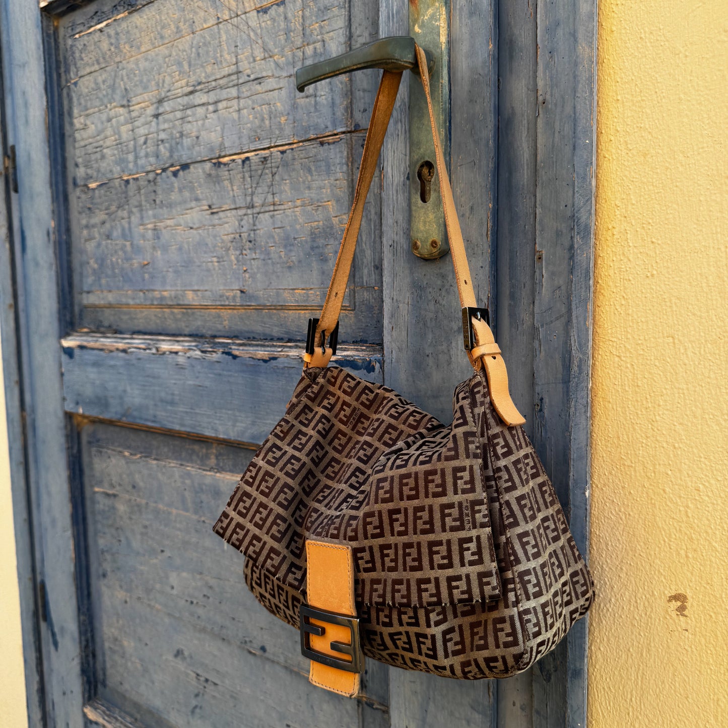 Fendi Baguette Zucchino Mamma Bag