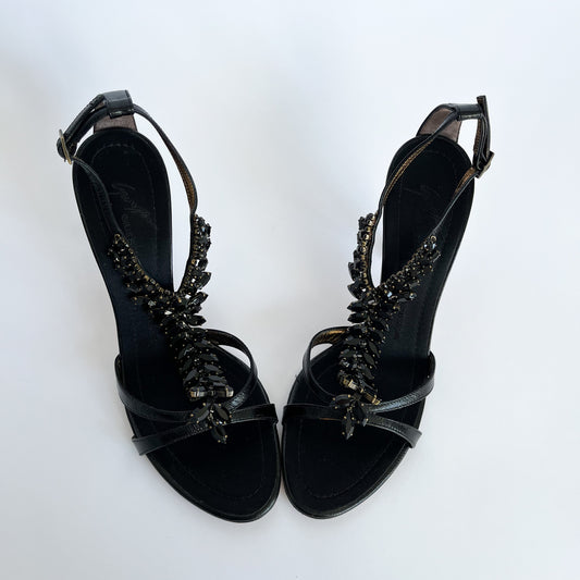 Giuseppe Zanotti Gemstone Heels Black (38 EU)