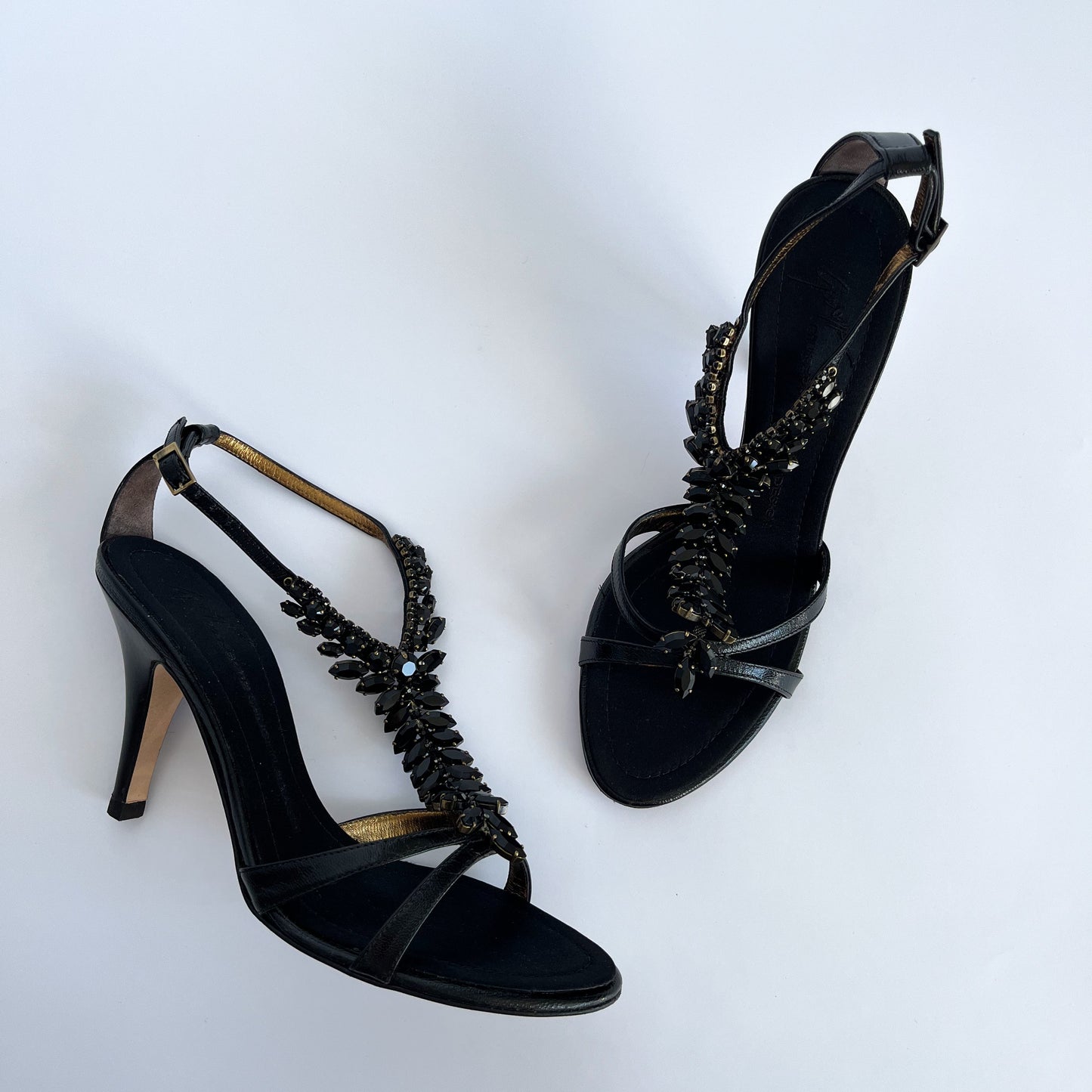 Giuseppe Zanotti Gemstone Heels Black (38 EU)
