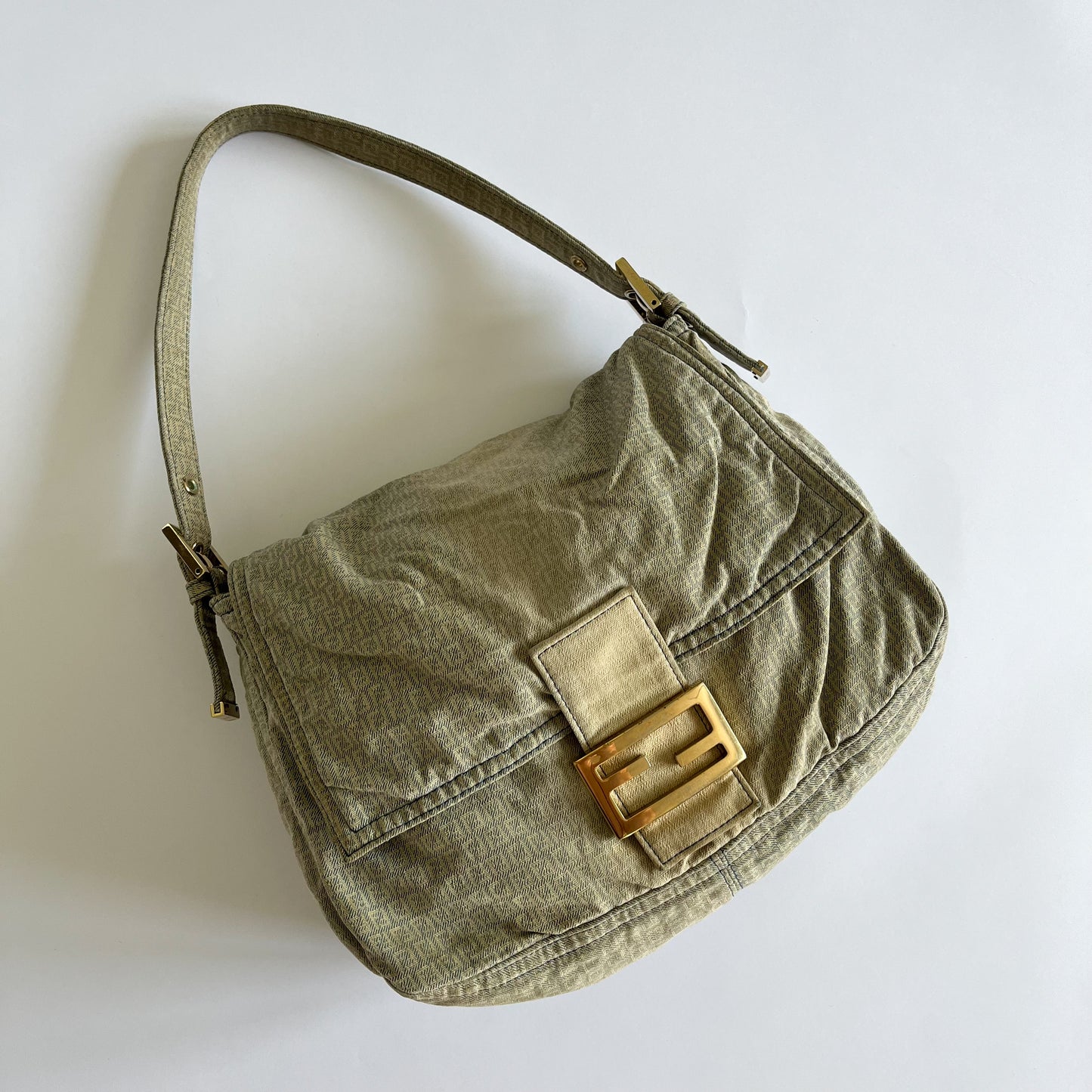 Fendi Baguette Mamma Denim Bag