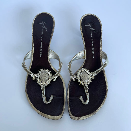 Giuseppe Zanotti Gemstone Thong Mules (40 EU)