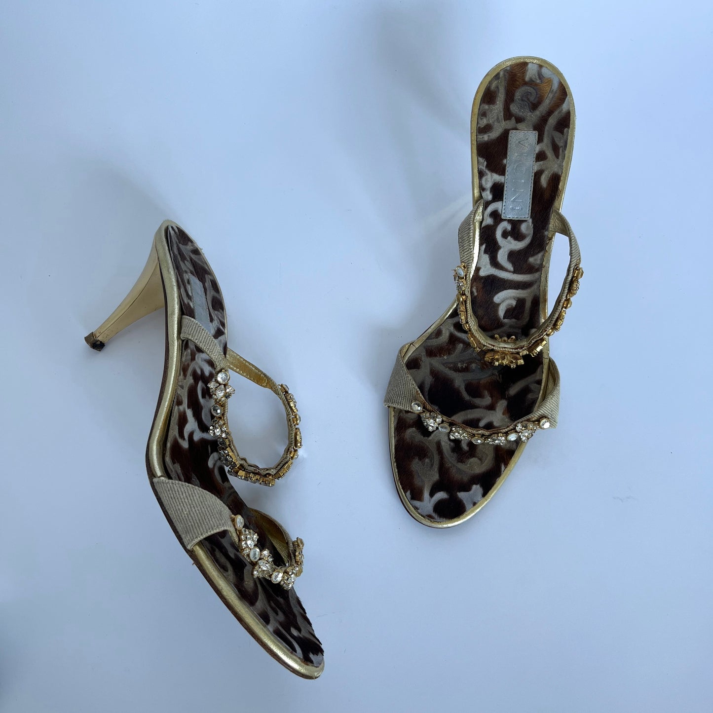 Vicini Gemstone Heels With Cowhide Insole (40 EU)
