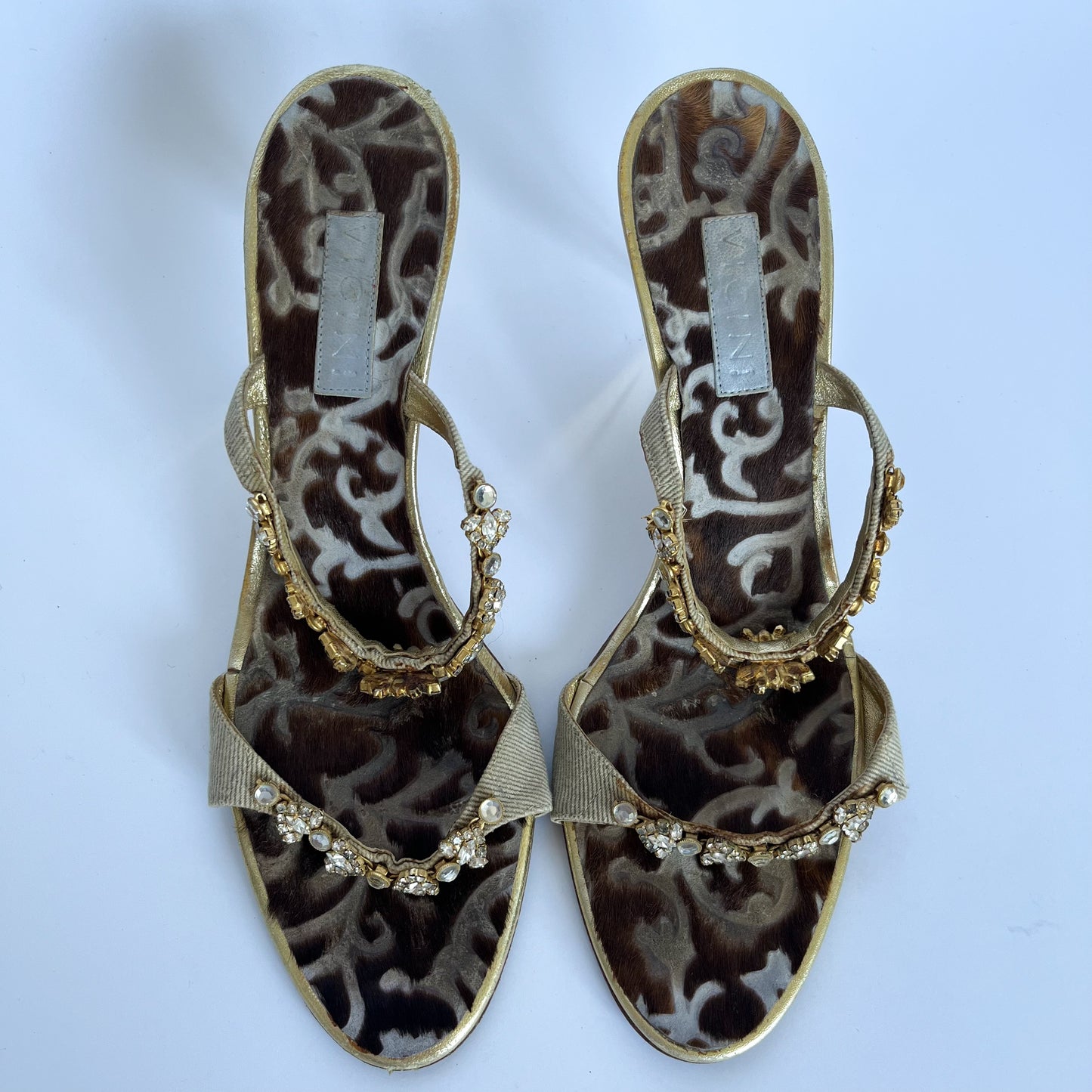 Vicini Gemstone Heels With Cowhide Insole (40 EU)