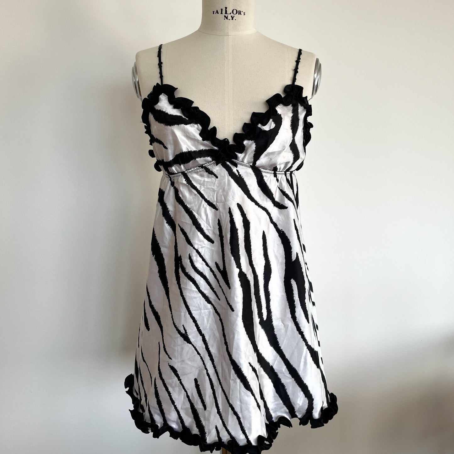 Dolce & Gabbana Zebra Babydoll MiniDress (M)