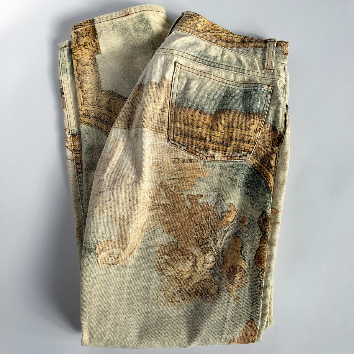 Roberto Cavalli Fall 1994 Renaissance Angel Pants (L)