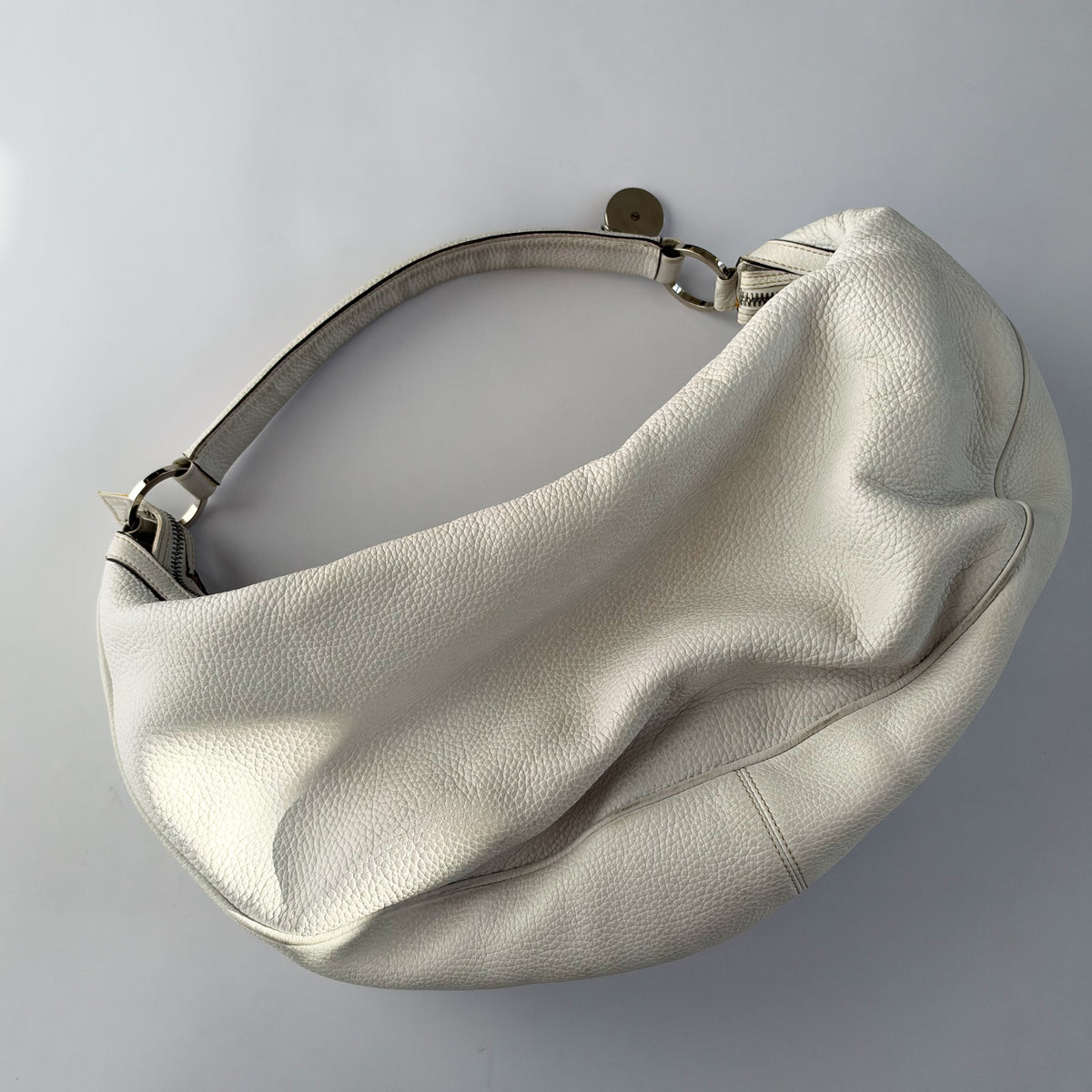 Versace Medusa Hobo Bag White