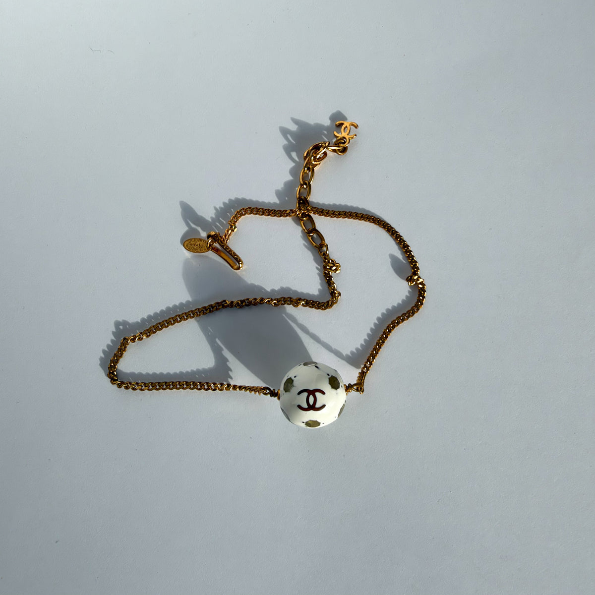 Chanel 1998 Soccer Ball Necklace