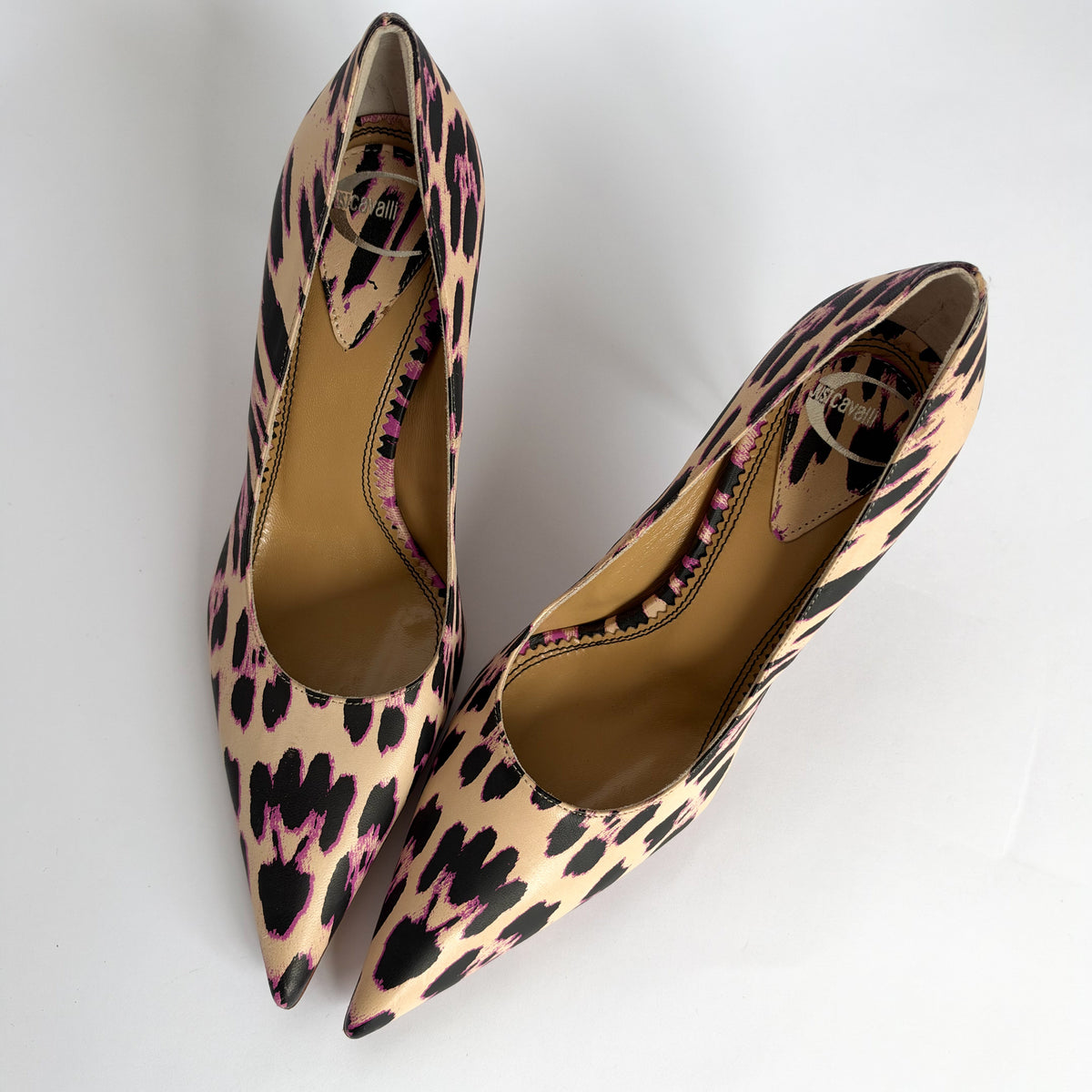 Just Cavalli Leopard Print Heels (36 EU)