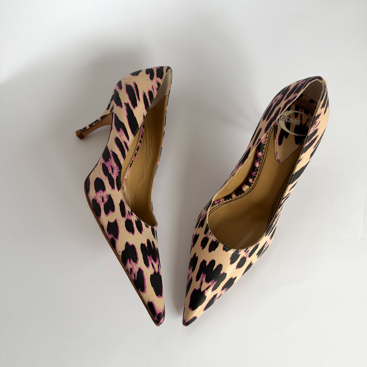 Just Cavalli Leopard Print Heels (36 EU)